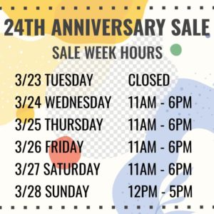 sale week hours