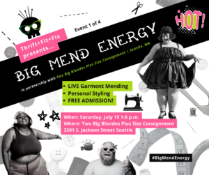 Thrift+Fit+Fix Presents Big Mend Energy Event July 15th