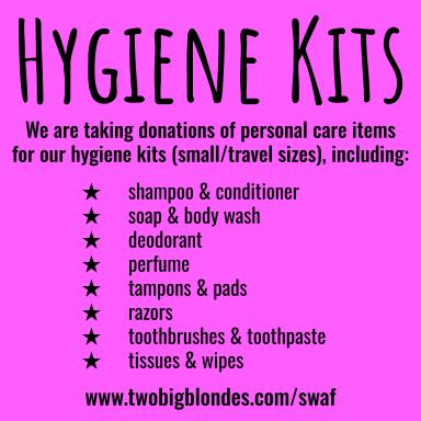 SWAF Hygiene Kit Drive