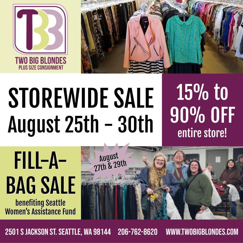 August Giant Storewide & Bag Sale - August 25th - 30th