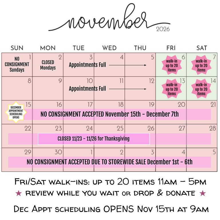November 2026 Consignment Calendar-FULL
